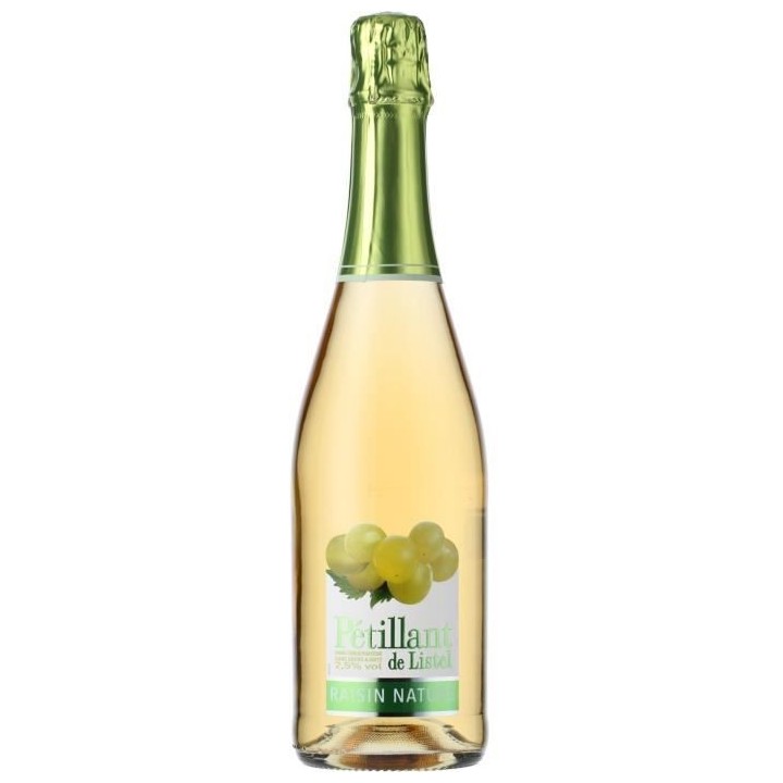 Pestillant de Listel Raisin nature - Effervescent - 75 cl - 3,5°