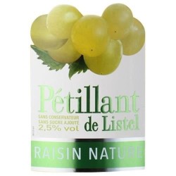 Pestillant de Listel Raisin nature - Effervescent - 75 cl - 3,5°