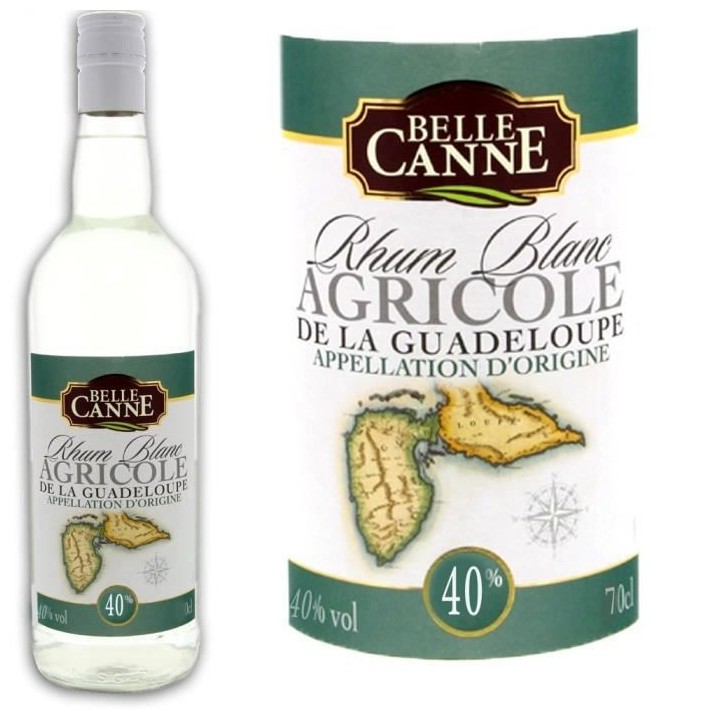 Rhum Blanc Guadeloupe 50° 70cl