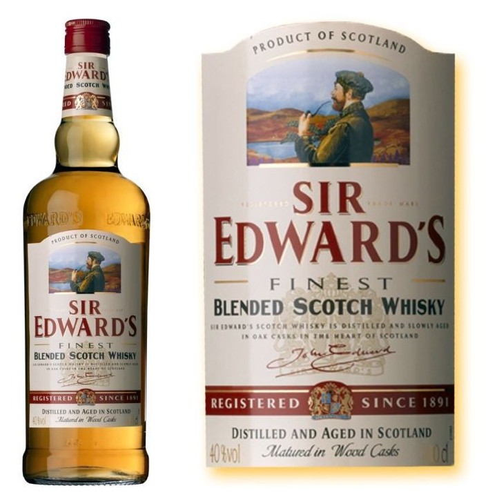 Blended scotch whisky 700 mL Sir Edward's