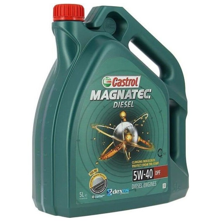 CASTROL Huile-Additif Magnatec Diesel DPF - Synthetique / 5W40 / 5L