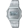 CASIO Montre Vintage Mirror Face A168WEM-7EF - Mixte - Argent