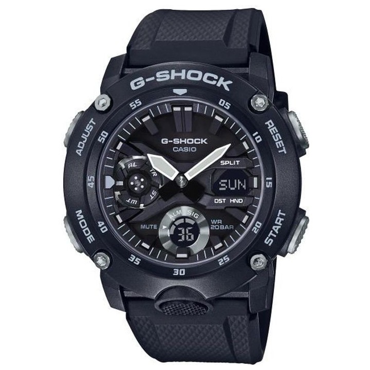 CASIO G-Shock Montre GA-2000S-1AER résistance aux chocs, chrono, comp