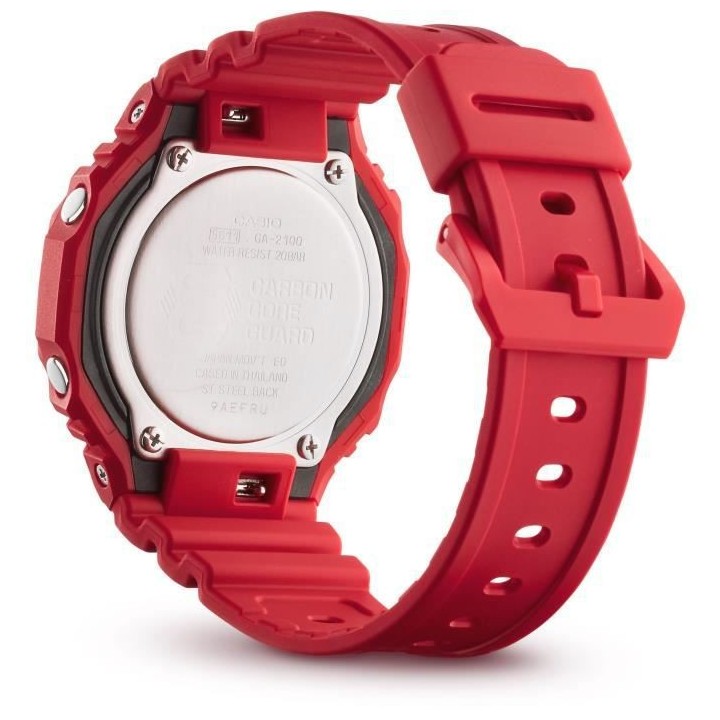 CASIO - G-SHOCK - Montre - Resitante aux chocs - Multifonctions - Roug