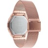 Montre en acier - CASIO - Maille milanaise - Rose gold