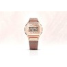 Montre en acier - CASIO - Maille milanaise - Rose gold