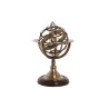 Globe terrestre DKD Home Decor Doré Vintage Laiton Bois de manguier (20 x 20 x 28 cm)