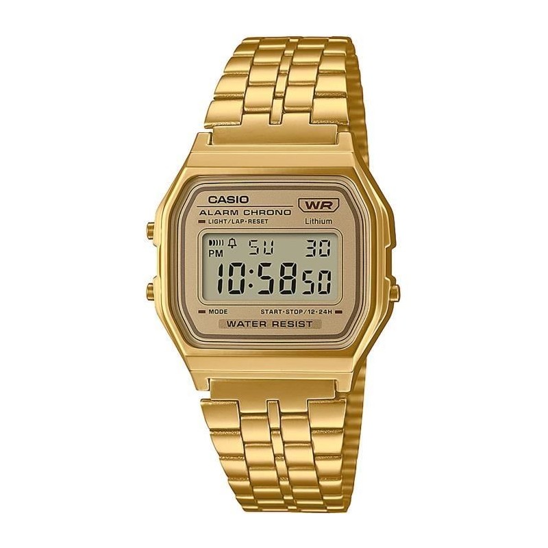 Montre vintage - CASIO - Multifonctions - Dorée