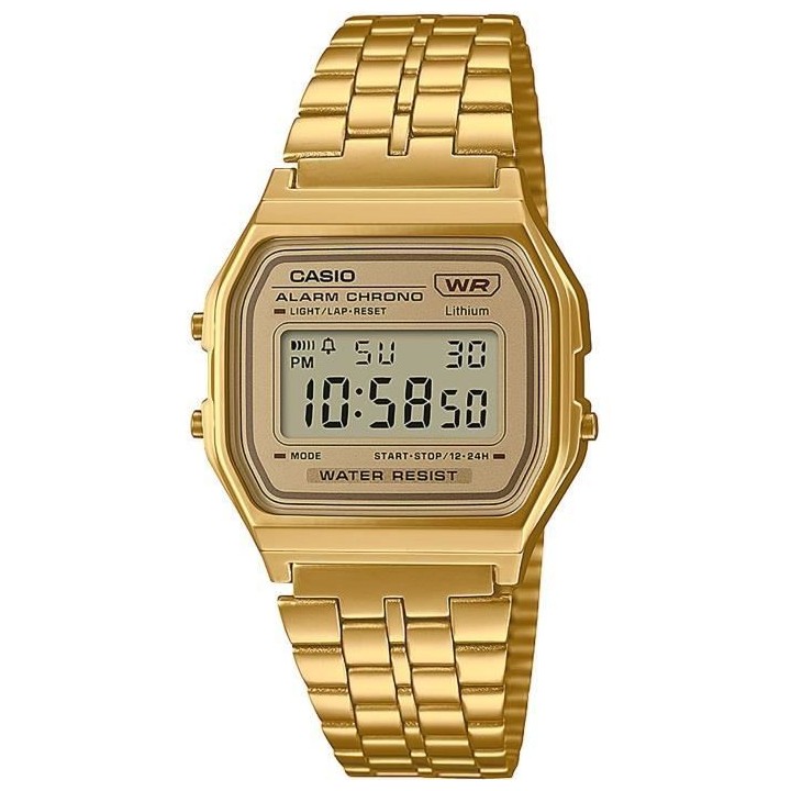 Montre vintage - CASIO - Multifonctions - Dorée