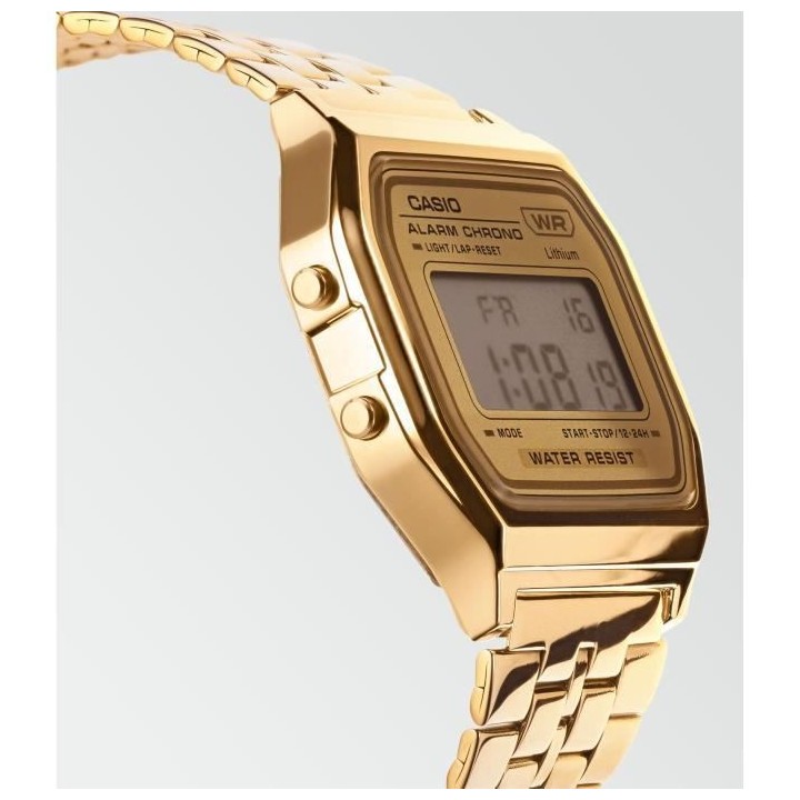 Montre vintage - CASIO - Multifonctions - Dorée