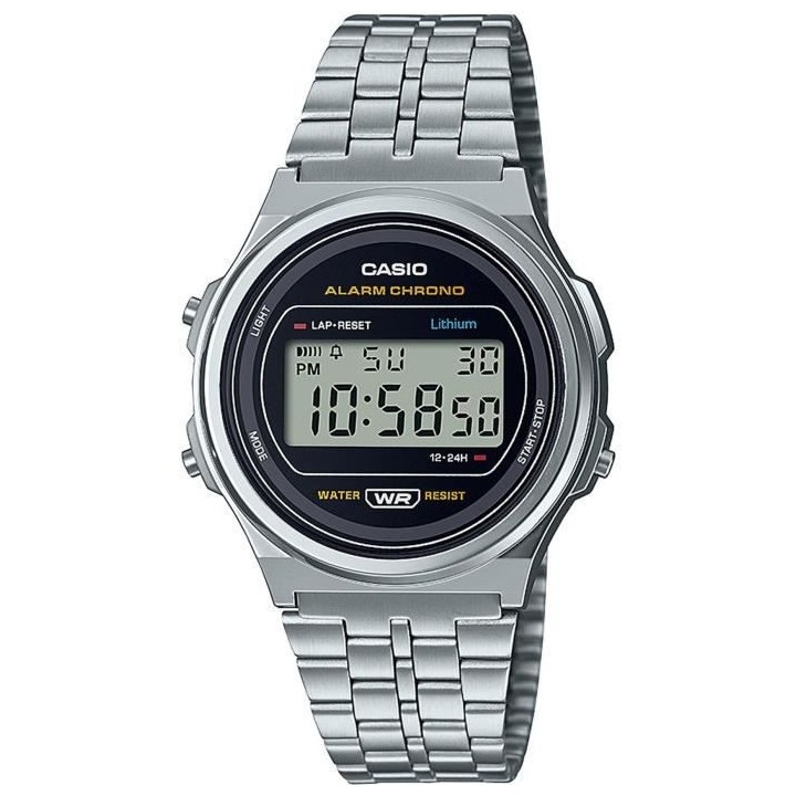 CASIO Montre vintage - Multifonctions - Acier