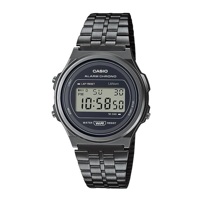 CASIO Montre vintage - Multifonctions - Grise