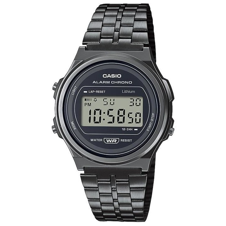 CASIO Montre vintage - Multifonctions - Grise