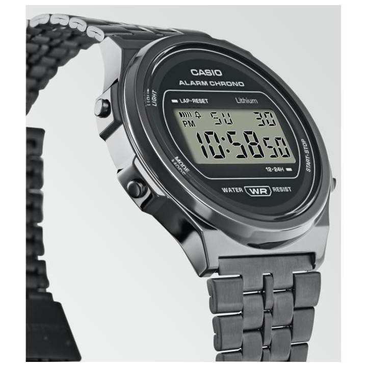 CASIO Montre vintage - Multifonctions - Grise