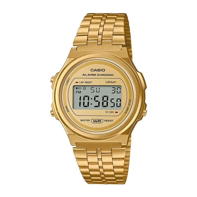 CASIO Montre vintage - Multifonctions - Dorée