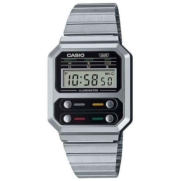 Montre vintage - CASIO - Multifonctions - Acier