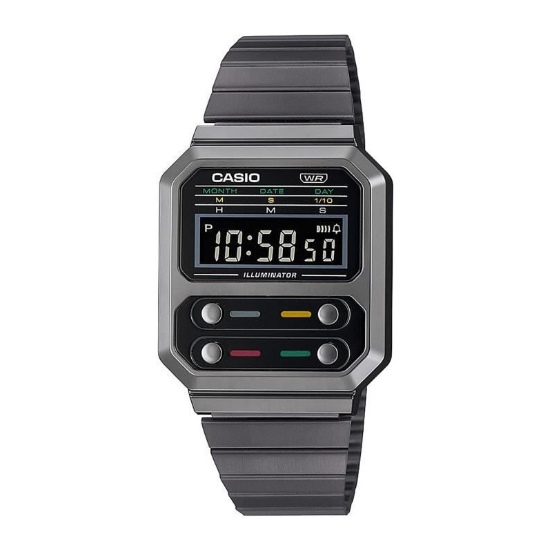 CASIO Montre vintage - Multifonctions - Grise