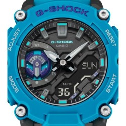 CASIO Montre G-SHOCK - Resitante aux chocs - Multifonctions - Bleu