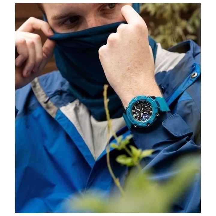 CASIO Montre G-SHOCK - Resitante aux chocs - Multifonctions - Bleu