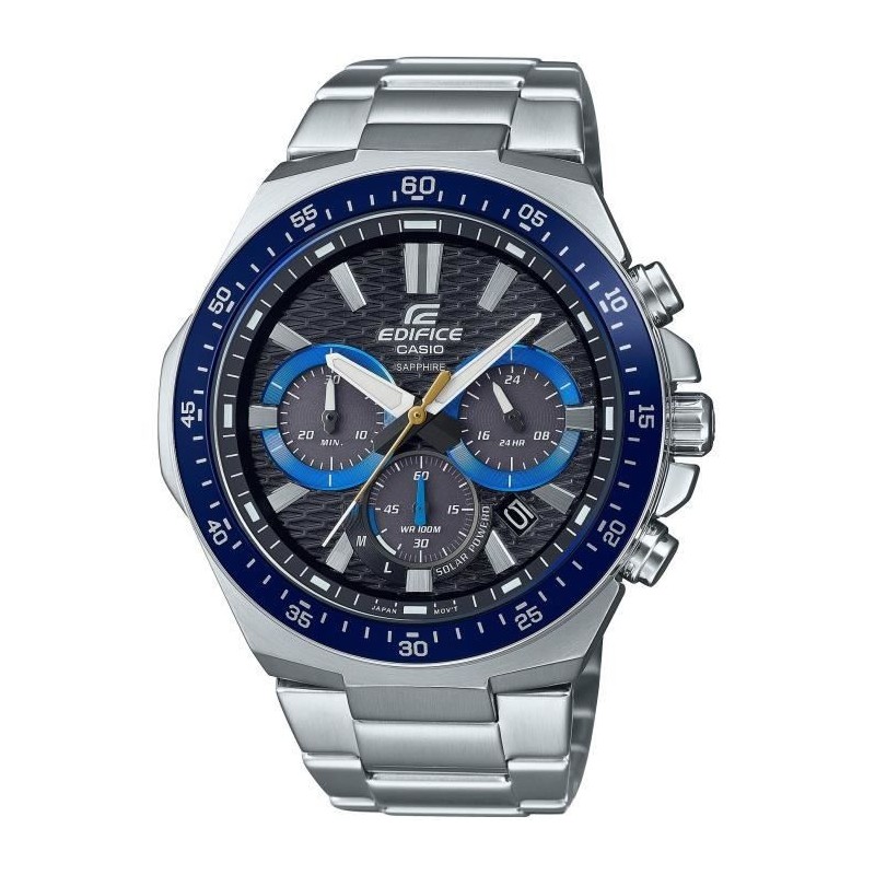 CASIO - Montre en acier inoxydable - EDIFICE - Gris