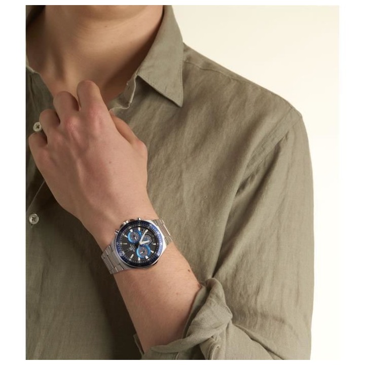 CASIO - Montre en acier inoxydable - EDIFICE - Gris