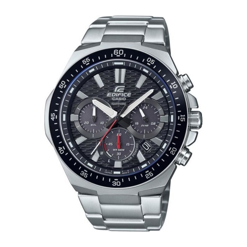 CASIO - Montre en acier inoxydable - EDIFICE - Gris