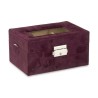 Boîte d'horloge Métal Bordeaux (16 x 8,5 x 11 cm) (6 Unités)