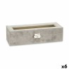 Boîte d'horloge Gris Métal (30,5 x 8,5 x 11,5 cm) (6 Unités)