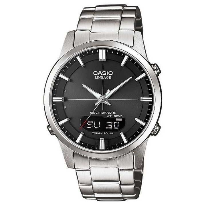 CASIO - Montre radiopilotée - Solaire Lineage Waveceptor - Acier - LC