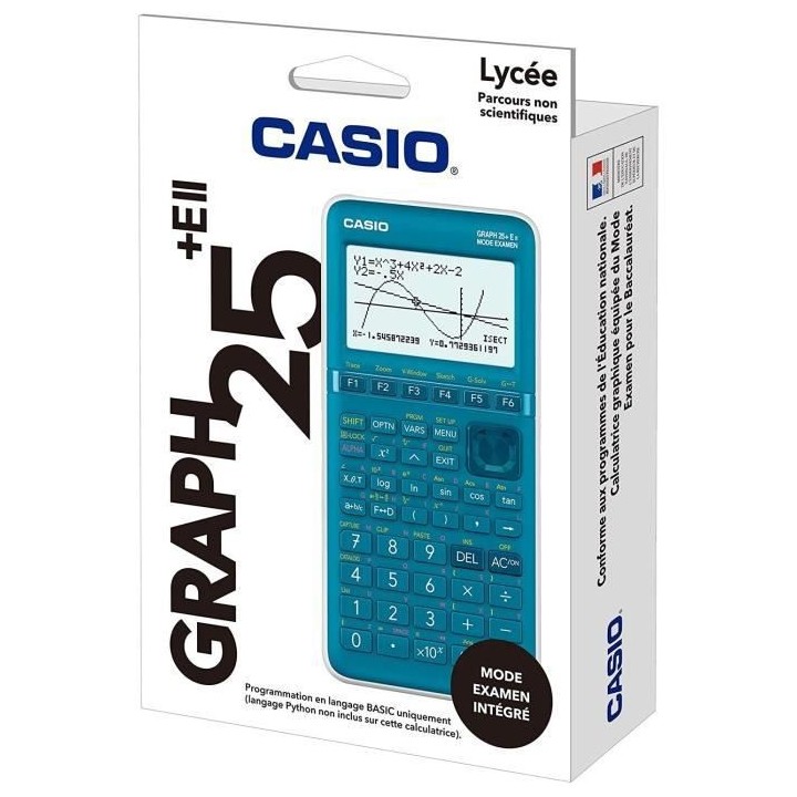 CASIO Calculatrice Graph 25+E Lycée Scientifique Graphique et Formell