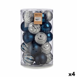 Lot de boules de Noël Bleu...