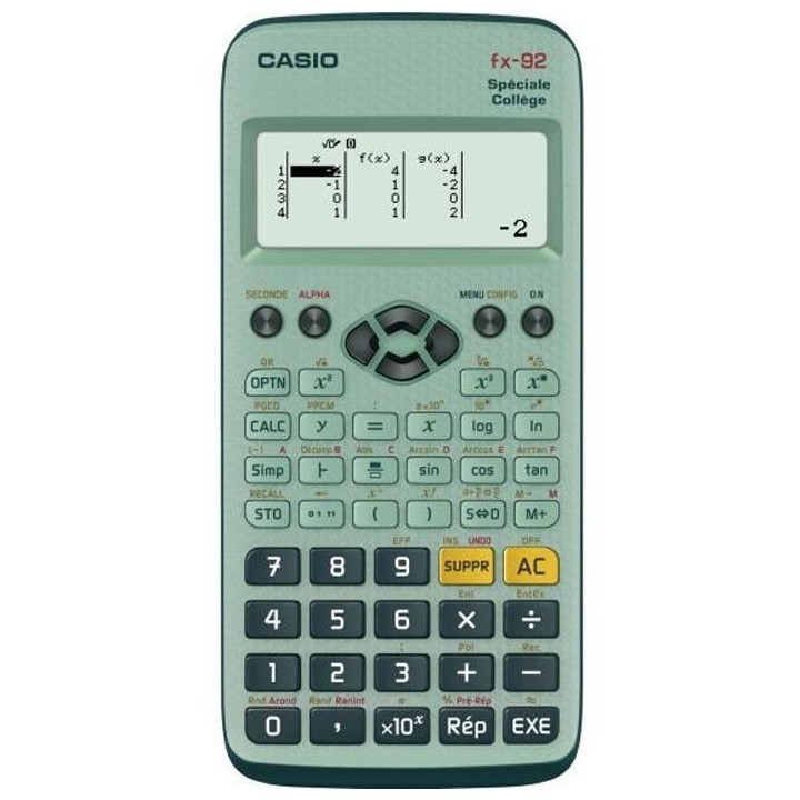 Calculatrice CASIO Fx 92+ College Scientifique Graphique et Formelle