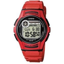 CASIO - Montre en résine - BASIC - Rouge