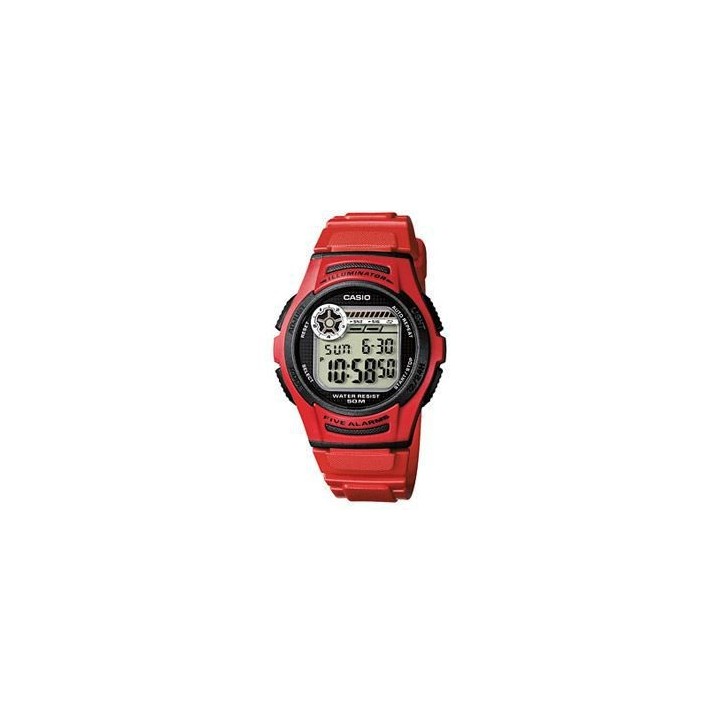 CASIO - Montre en résine - BASIC - Rouge