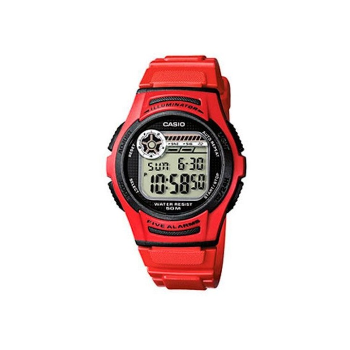 CASIO - Montre en résine - BASIC - Rouge