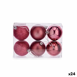 Lot de boules de Noël Rose...