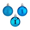 Lot de boules de Noël Bleu Plastique 5 x 6 x 5 cm (12 Unités)