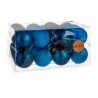 Lot de boules de Noël Bleu Plastique Ø 8 cm (6 Unités)