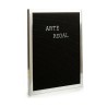 Cadre Argenté Noir Panneau 144 Lettres (2,5 x 50,5 x 40,5 cm) (12 Unités)