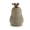 Figurine Décorative Gris Ciment Poire (8 x 13 x 8 cm) (12 Unités)