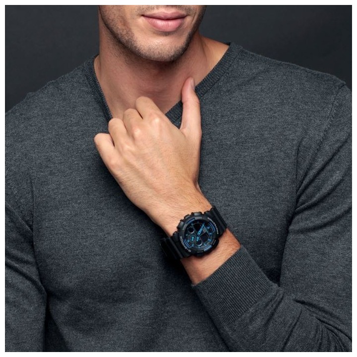 CASIO Montre Quartz Chronographe GA1001A2ER Homme