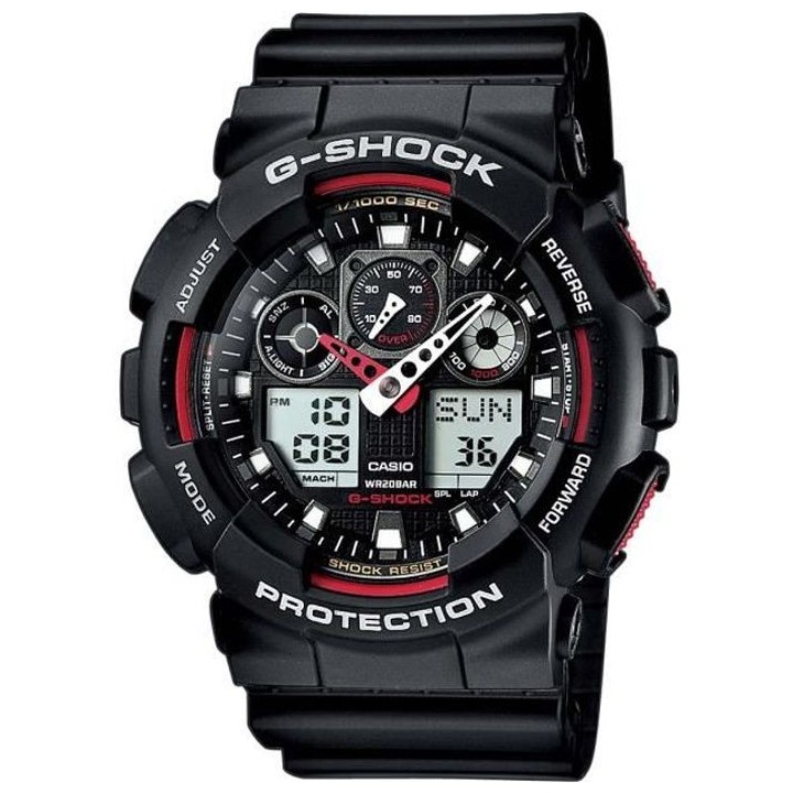 CASIO G-Shock Montre GA-100-1A4ER Quartz