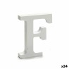 Lettre F Bois Blanc (2 x 16 x 14,5 cm) (24 Unités)