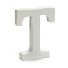 Lettre T Bois Blanc (2 x 16 x 14,5 cm) (24 Unités)