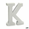 Lettre K Bois Blanc (2 x 16 x 14,5 cm) (24 Unités)