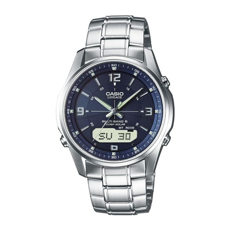 CASIO Lineage - Montre LCW-M100DSE-2AER - Waveceptor - Solaire - Acier