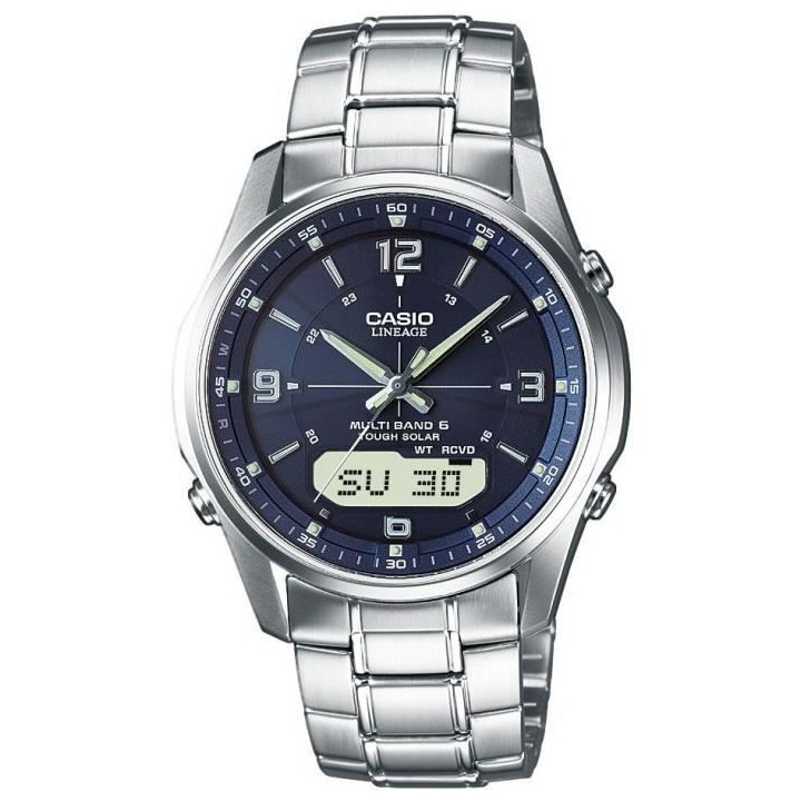 CASIO Lineage - Montre LCW-M100DSE-2AER - Waveceptor - Solaire - Acier