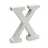 Lettre X Bois Blanc (2 x 16 x 14,5 cm) (24 Unités)