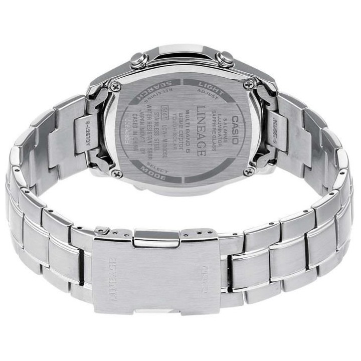 CASIO Lineage - Montre LCW-M100DSE-2AER - Waveceptor - Solaire - Acier