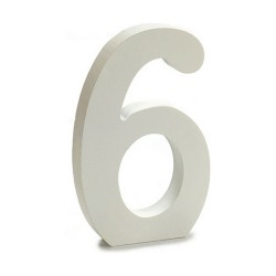 Numéro 6 Bois Blanc (1,8 x 21 x 17 cm) (12 Unités)